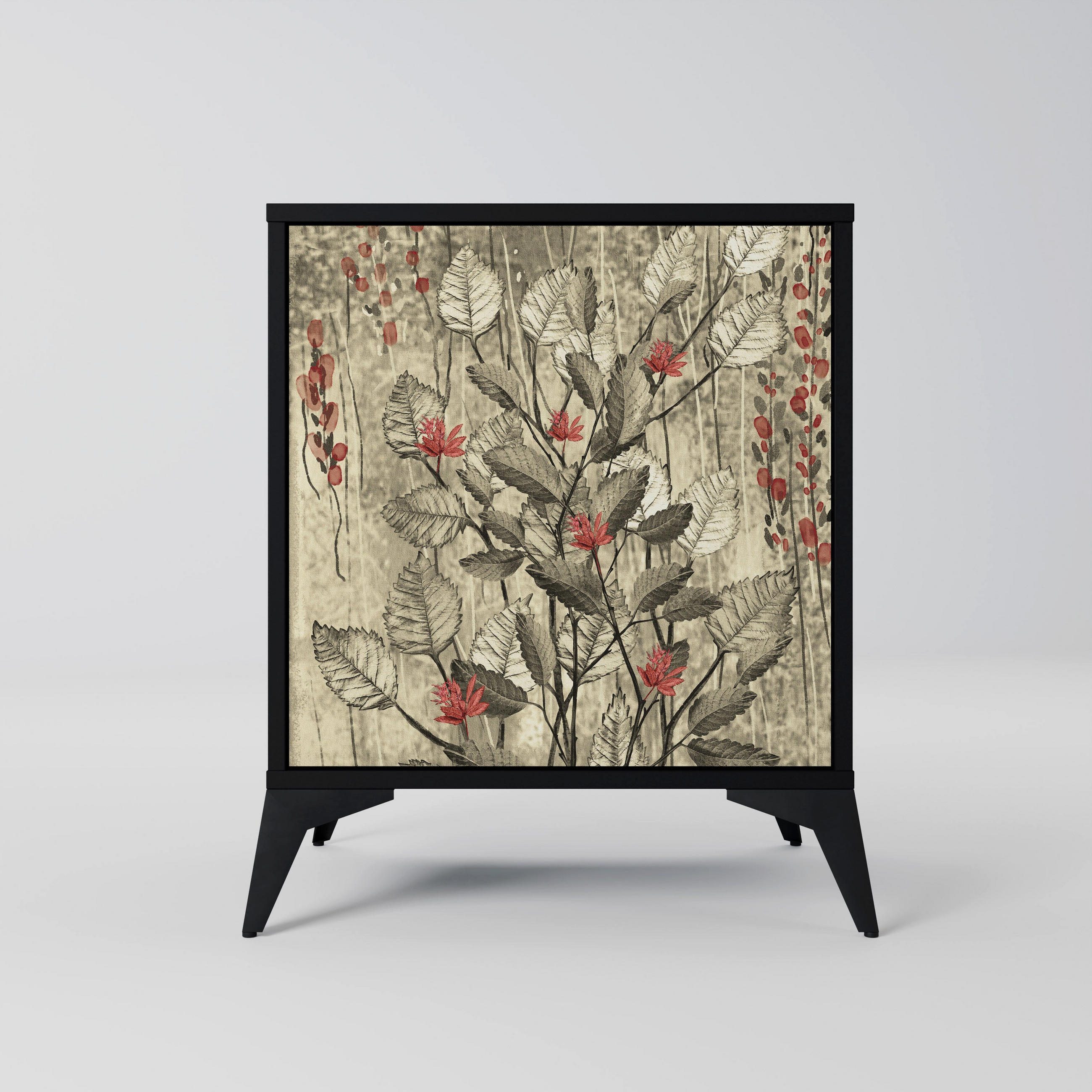 SpaceRebels Sideboard Schwarz 57.5x70.5x42 cm
