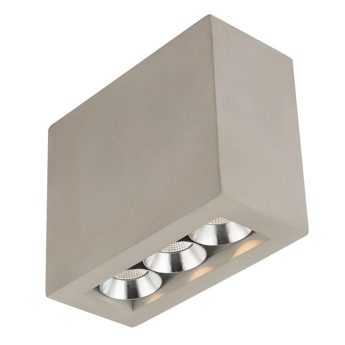 LED DECKENLEUCHTE TIMO Betonoptik Grau 2er Set - Grau, Metall (12.2/5.6/10cm) - Globo Lighting