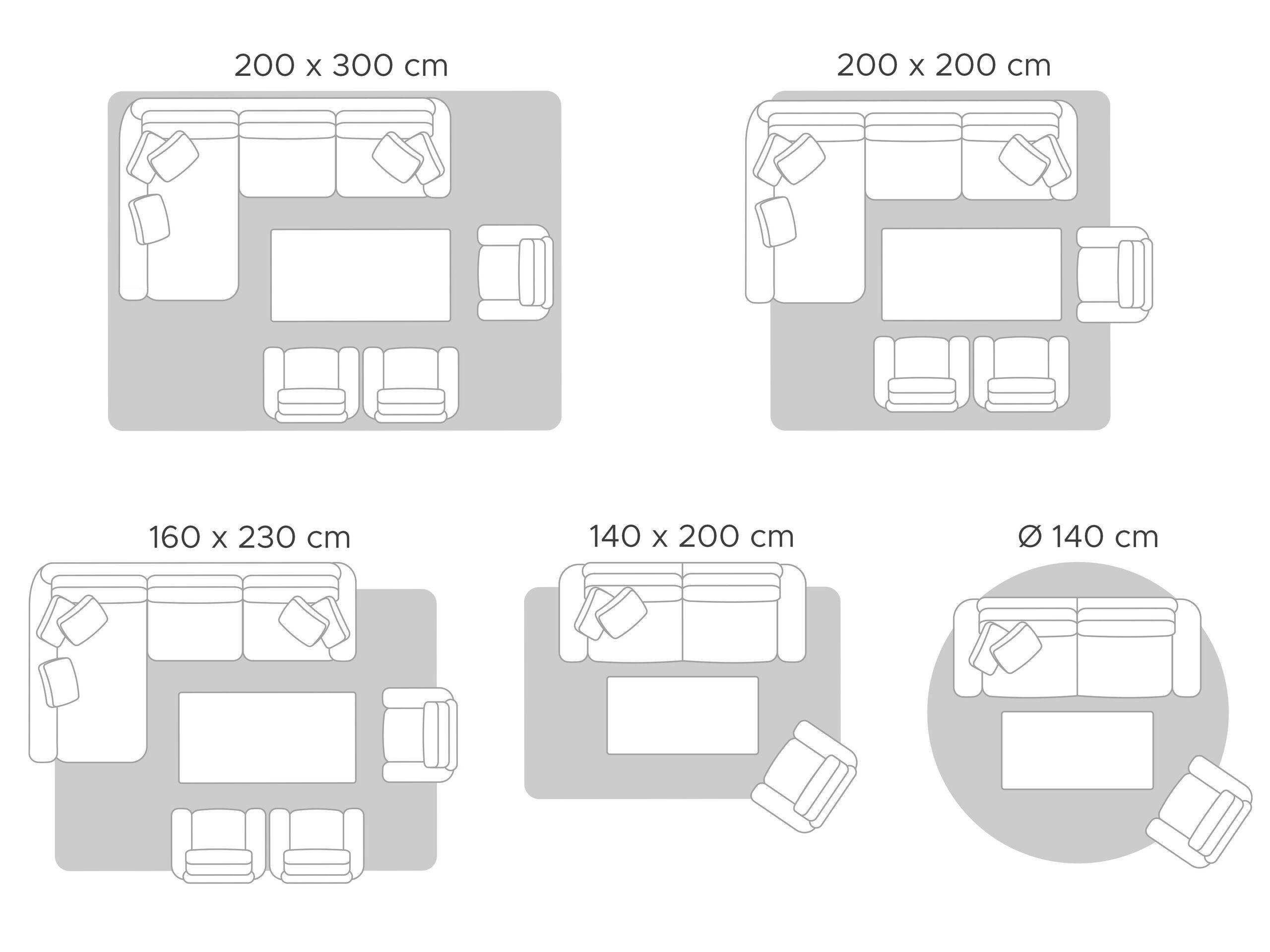 Thumbnail - Beliani Filzkugelteppich-Penek, Grau, Textil, Abstrakt, Rund, 140x140 cm, Teppiche & Böden, Teppiche