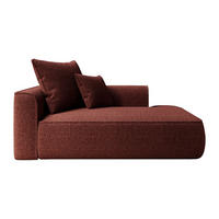 RECAMIERE ohne Schlaffunktion - 1 Person - Stoff - Bordeaux - - Bordeaux, Textil (180/67/115cm) - Vente-Unique