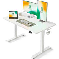 SCHREIBTISCH Höhenverstellbar Elektrisch Weiß 120 x 60 cm - Weiß, Metall (61/121.9/69.3cm)