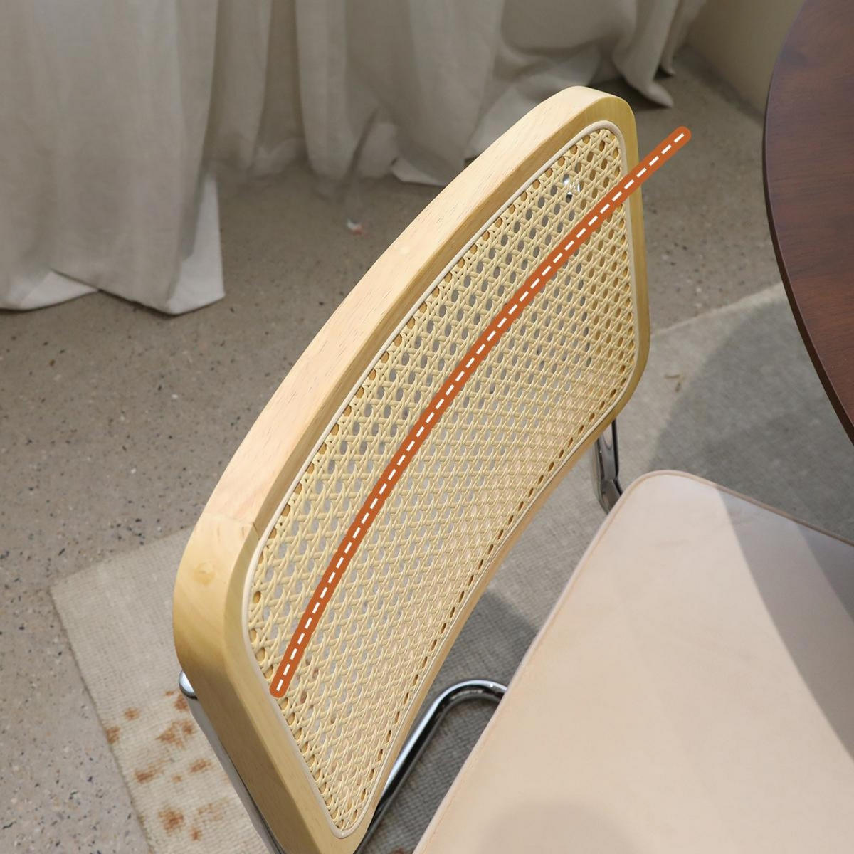 SCHWINGSTUHL 2-er Set,Freischwinger,Esszimmerstuhl,Leinen-Beige - Beige, Metall (46.4/84.6/53cm) - LVHOM