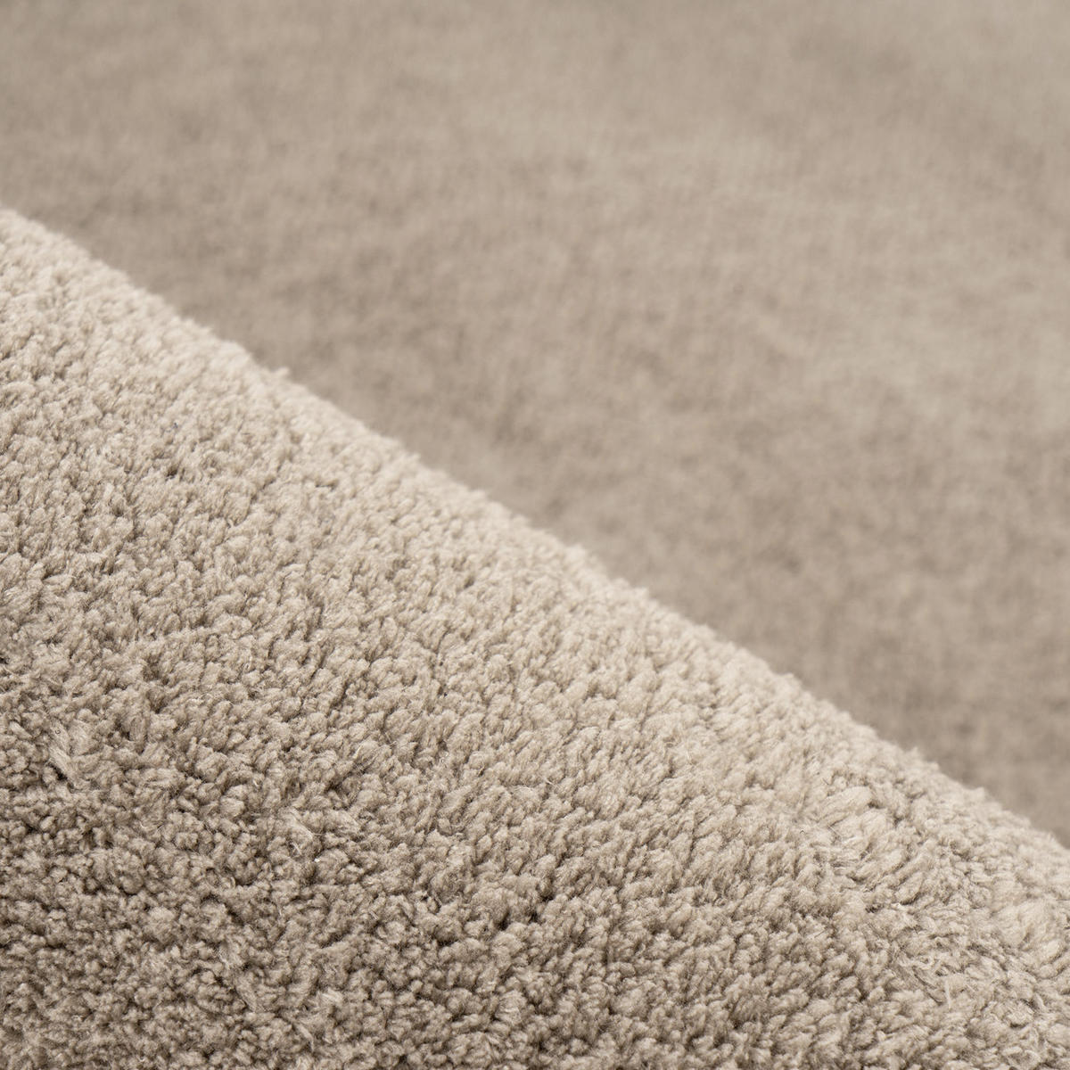 KURZFLOR-TEPPICH Calma 200 Taupe 120x160 cm - Taupe, Kunststoff/Textil (120/160cm) - carpet city