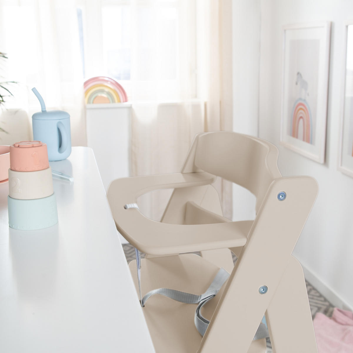 KINDERHOCHSTUHL Sit Up Flex Beige - Beige, Holz (44.5/80/54cm) - Roba