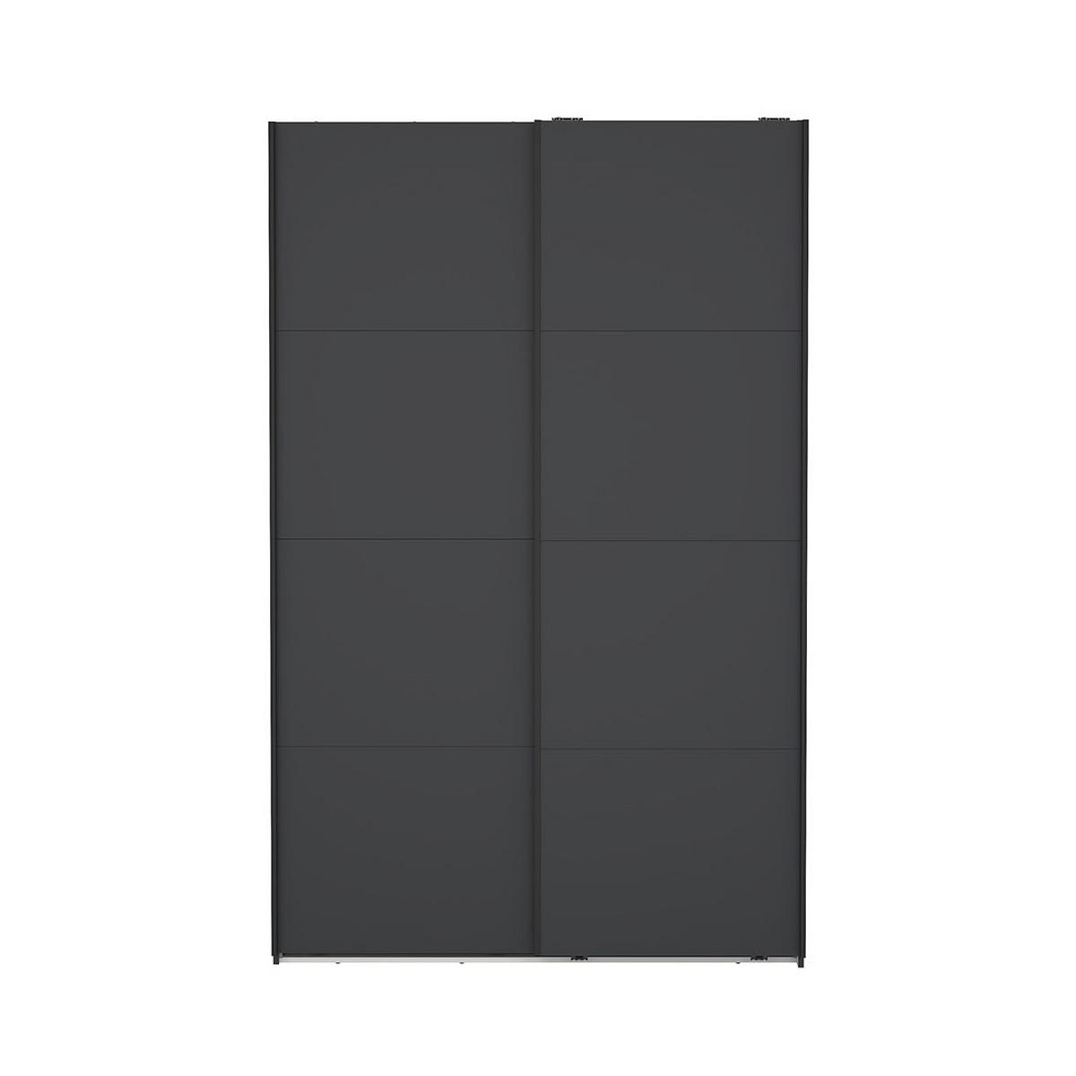 SCHIEBETÜRENSCHRANK, Bergamo, Grau, Holzwerkstoff, 139 x 67 x 221 cm - Grau, Holzwerkstoff (139/221/67cm) - ebuy24