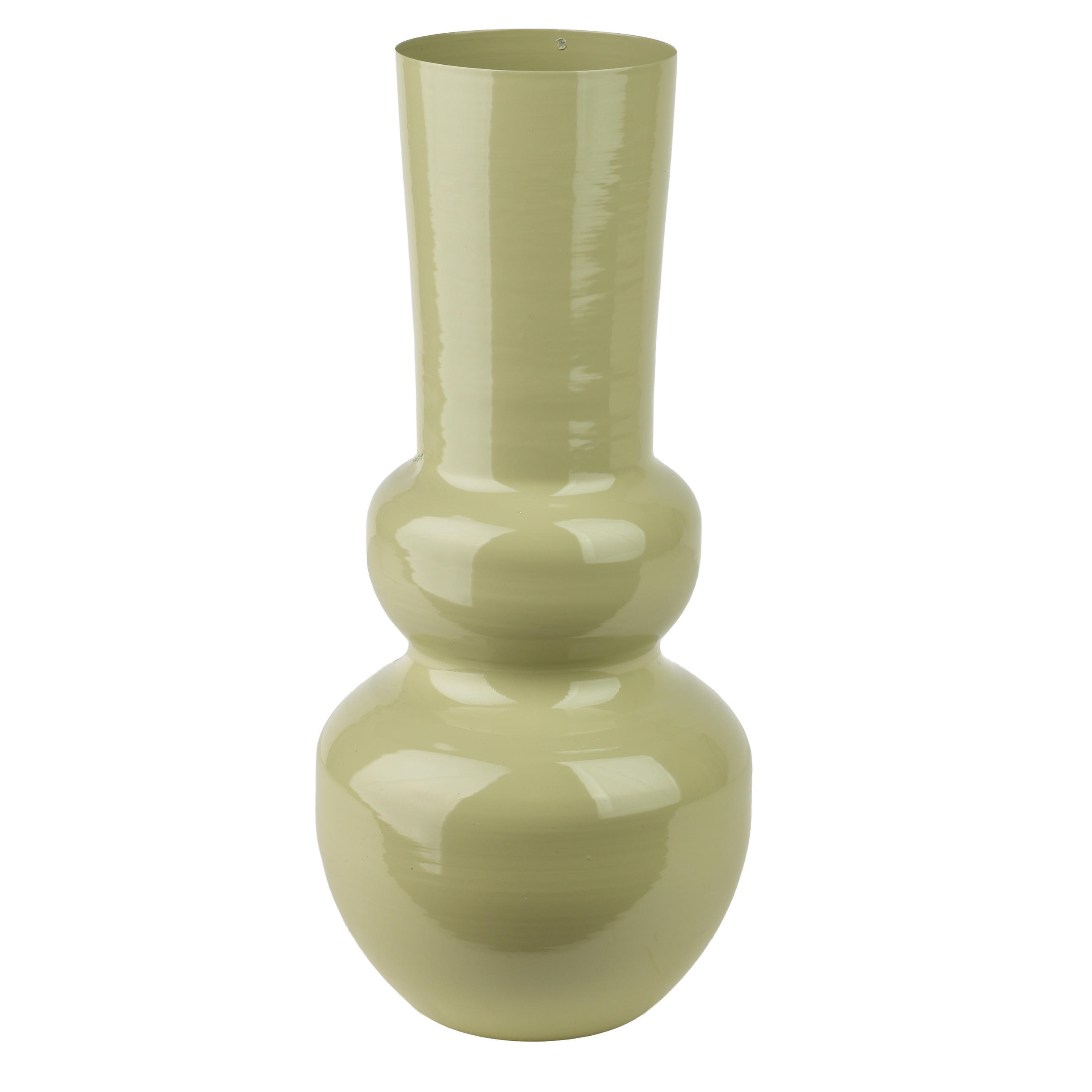 VASE Roger Salbeigrün 10/17/36cm Metall - Grün, Metall (36cm) - Mondex