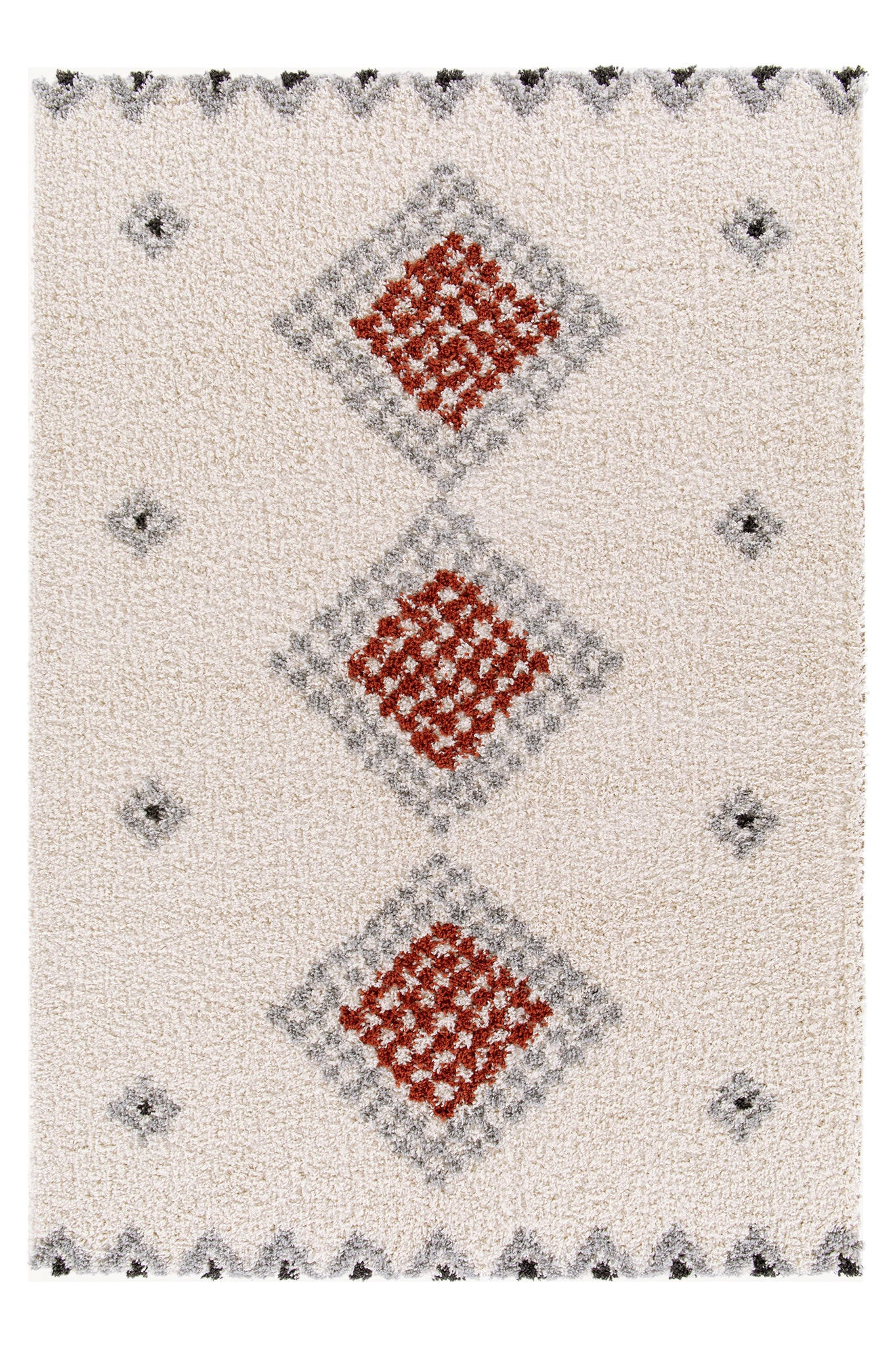 TEPPICH weich dick Ethno-Stil rot - Rot, Textil (160/230cm) - AFK Living