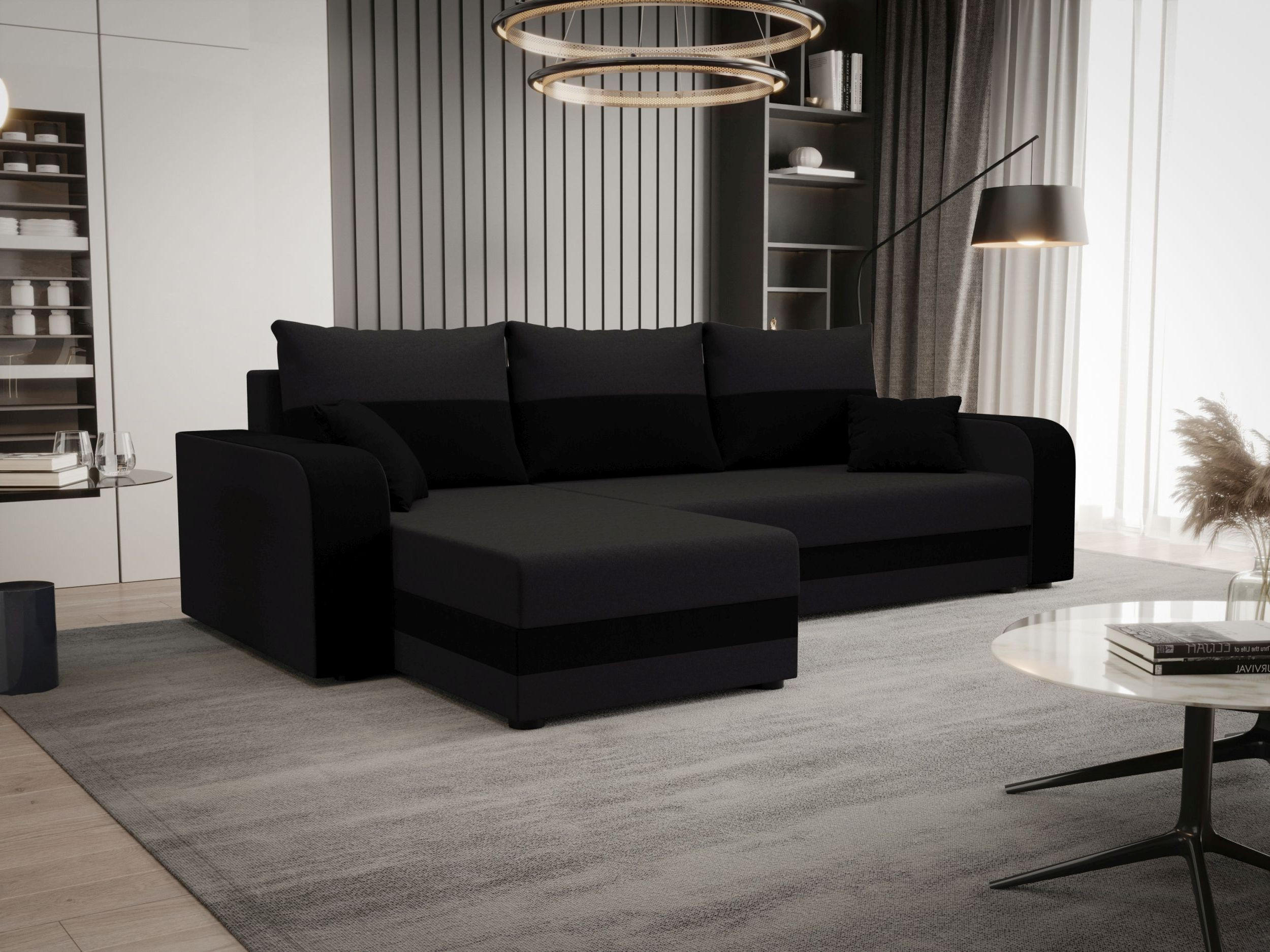 ECKSOFA HEWLET L BIS Sawana 05+14 Links mit Schlaffunktion - Dunkelgrau, Textil (240/140cm) - Bedante