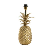 LAMPENFUSS Ananas Gold Ø20/42 cm - Goldfarben, Metall (20/19/42cm) - Light & Living