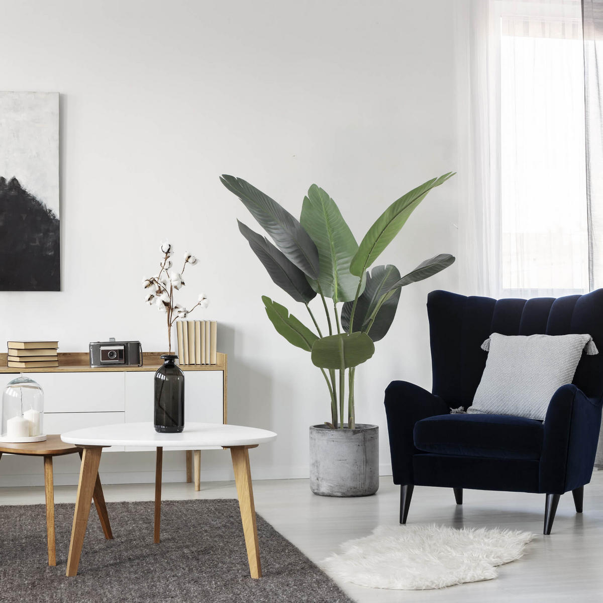 KUNSTPFLANZE Bananenbaum 110 cm - Grün, Kunststoff (110cm)