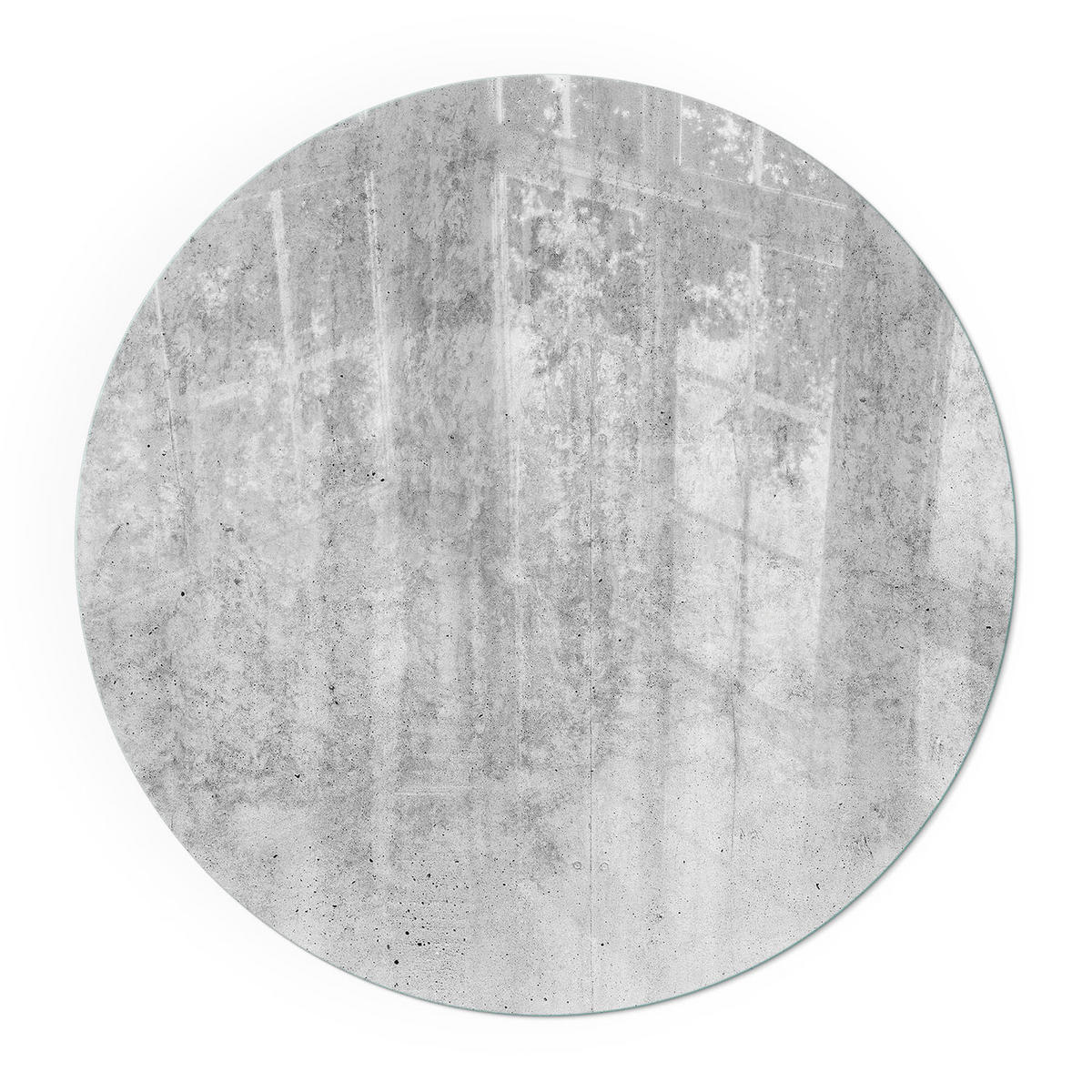 GLASPLATTE für Kamin Ø 70 cm - Grau, Glas (70/70/0.4cm) - TULUP