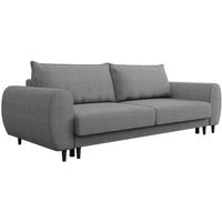 3-SITZER SCHLAFSOFA Cortez grau - Schwarz/Grau, Textil (251/76/95cm) - Beautysofa