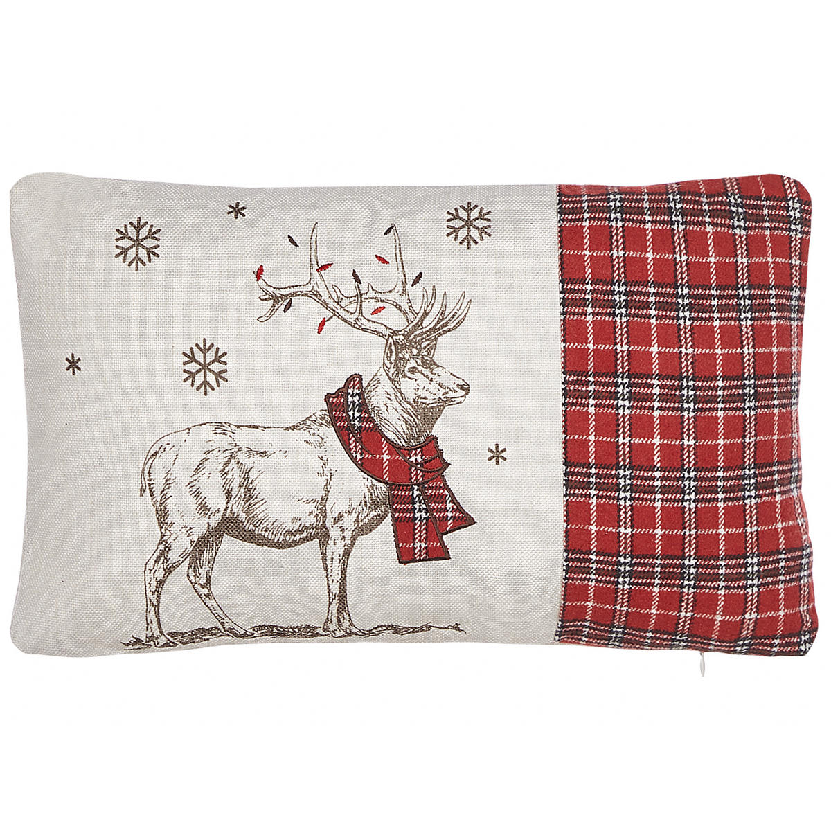 DEKOKISSEN 2er-Set Cremeweiß 30/50 cm Sven - Ecru, Textil (30/50cm) - Beliani