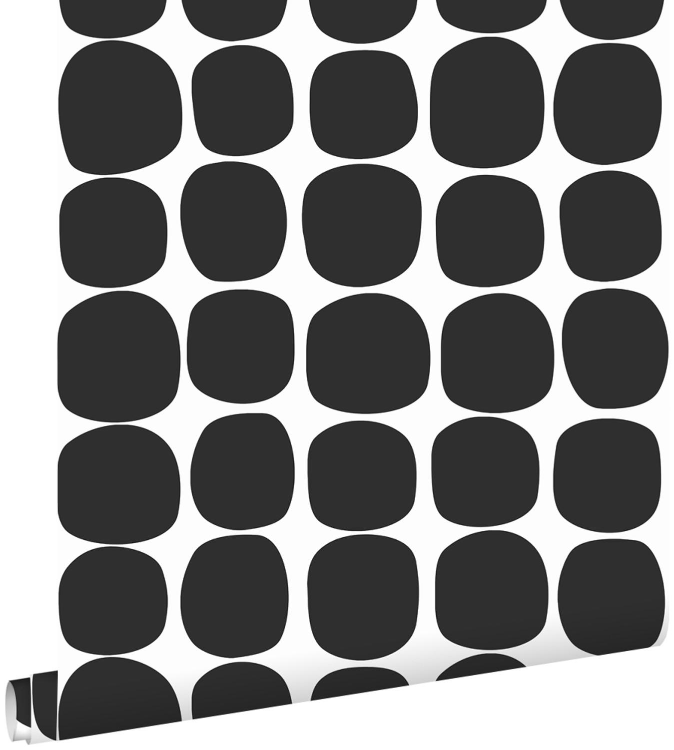 TAPETE grafisches Motiv 53 cm x 10.05 m - Schwarz, Papier (53/1000cm) - ESTAhome