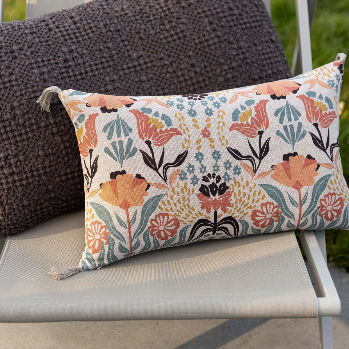 BEDRUCKTES KISSEN Youri multico 30 x 50 cm - Multicolor, Textil (30/50cm) - Vivaraise