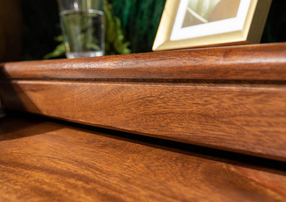 BEISTELLTISCH Sheesham 59x30x41 walnuss gewachst TORONTO #244 - Walnussfarben, Holzwerkstoff (30/59/41cm)