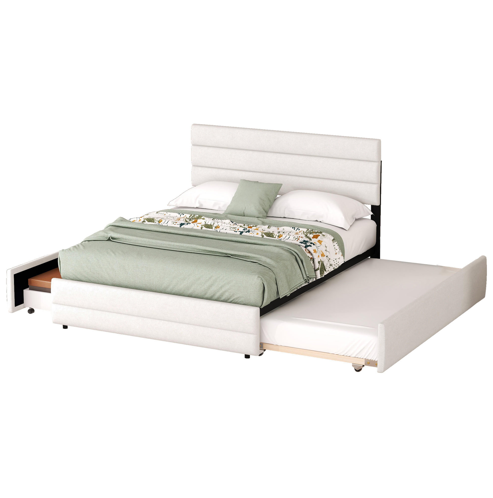Beauniv Bett Beige 140x200 cm