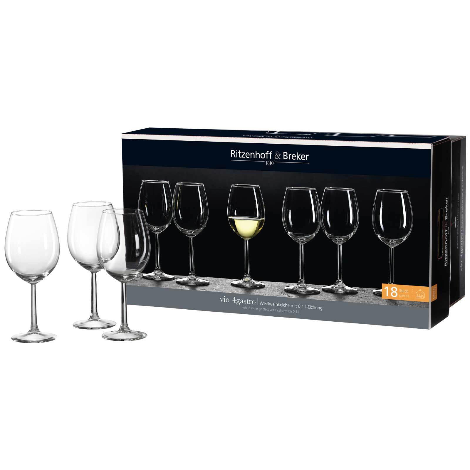 WEISSWEINGLÄSER Vio 4Gastro transparent 320 ml 6er Set - Transparent, Glas (0.32L) - Ritzenhoff Breker