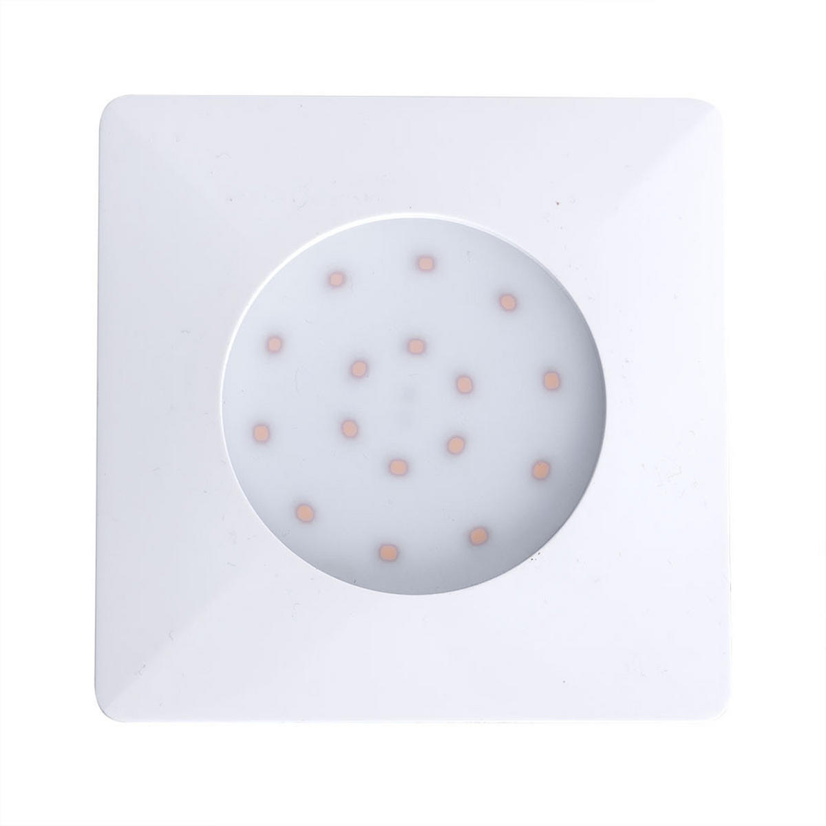 LED WANDLEUCHTE TINUS Weiß 10,2 cm - Weiß, Kunststoff (10.2/4.5/10.2cm)