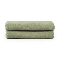 HANDTUCH 2er-Set, 2x Handtuch 50/100 cm, Hellgrün - Hellgrün, Textil (50/100cm) - Blumtal