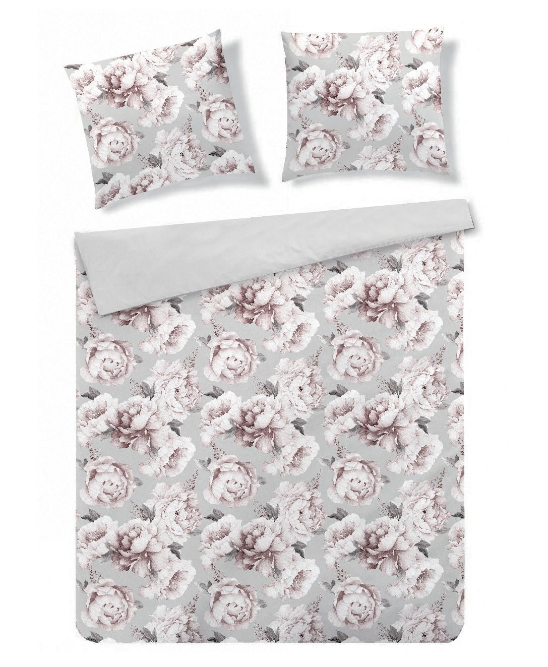 BETTWÄSCHE Paliora - Hellgrau, Textil (160/200cm) - home&you