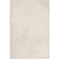 TEPPICH Kurzflor CETINA Geometrisch Polypropylen-Polyester Beige 300 x 400 cm - Beige, Textil (300/400cm) - KADIMA DESIGN
