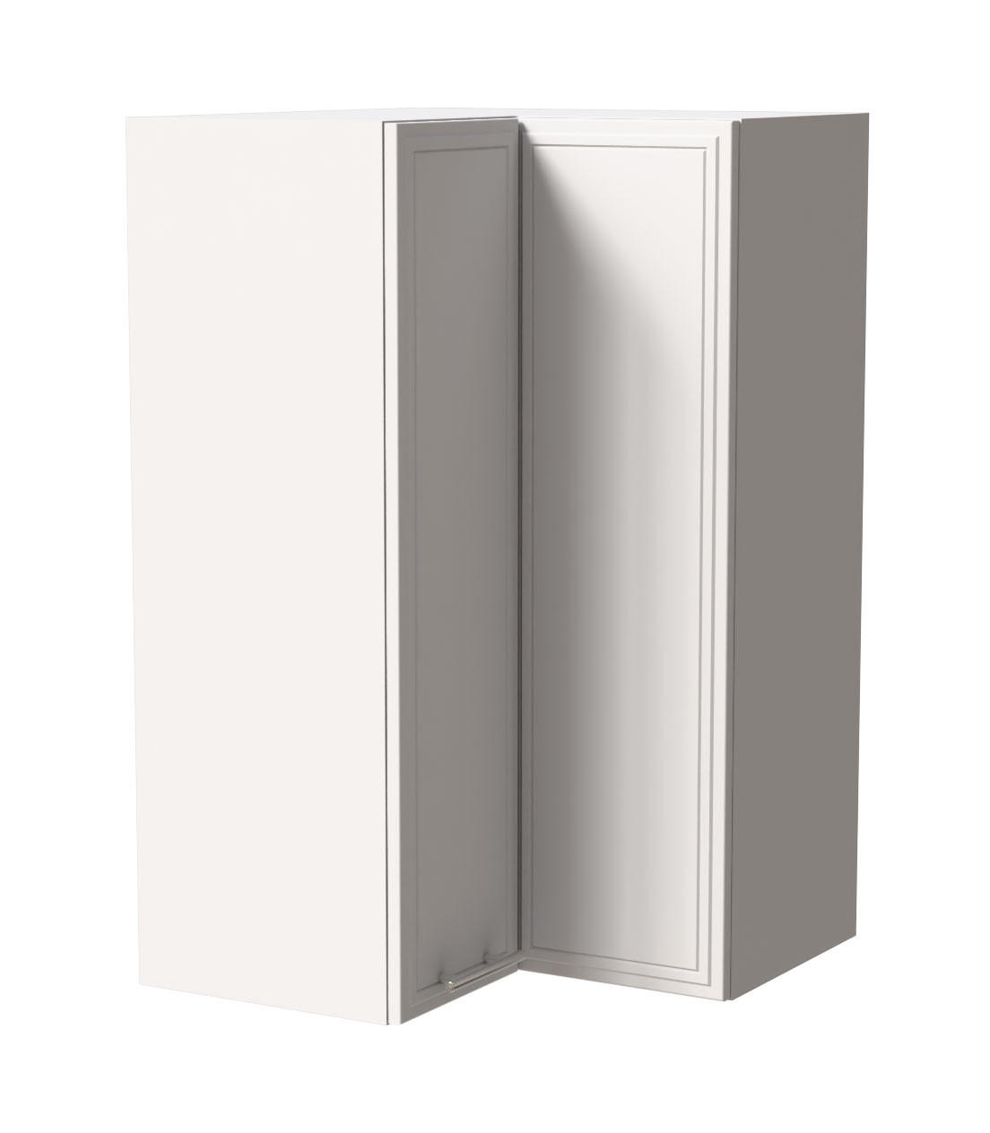 ECKHÄNGESCHRANK Salo W14/60 Weiß / Weiß Matt 60 / 60 / 96cm - Weiß, Holz/Holzwerkstoff (60/96/60cm) - Feldmann-Wohnen