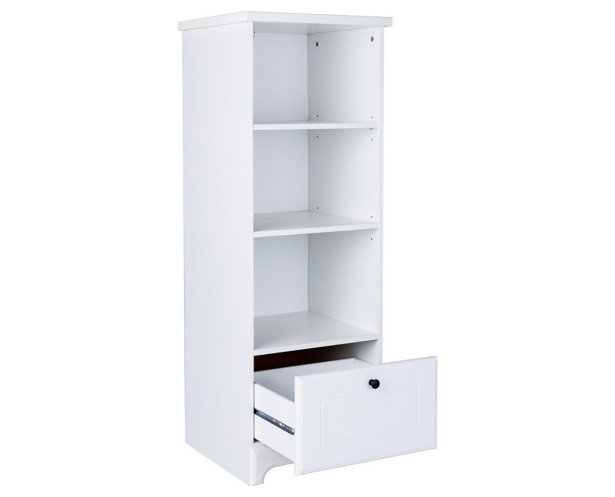 STANDREGAL Thilo Soft-Close - Weiß, Holzwerkstoff (48/126/40cm) - arthur berndt