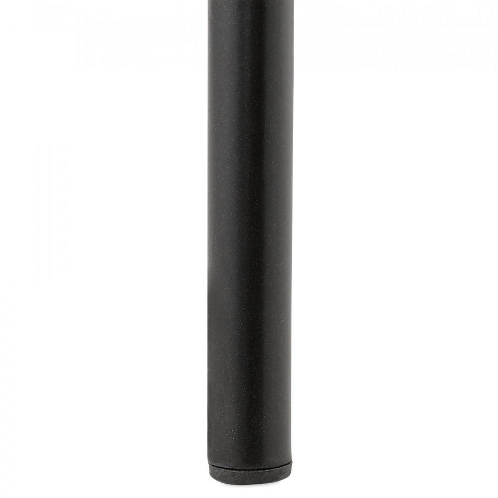 BARHOCKER braun 45x115x49cm - Schwarz/Braun, Leder/Metall (45/115/49cm) - AlterEgo