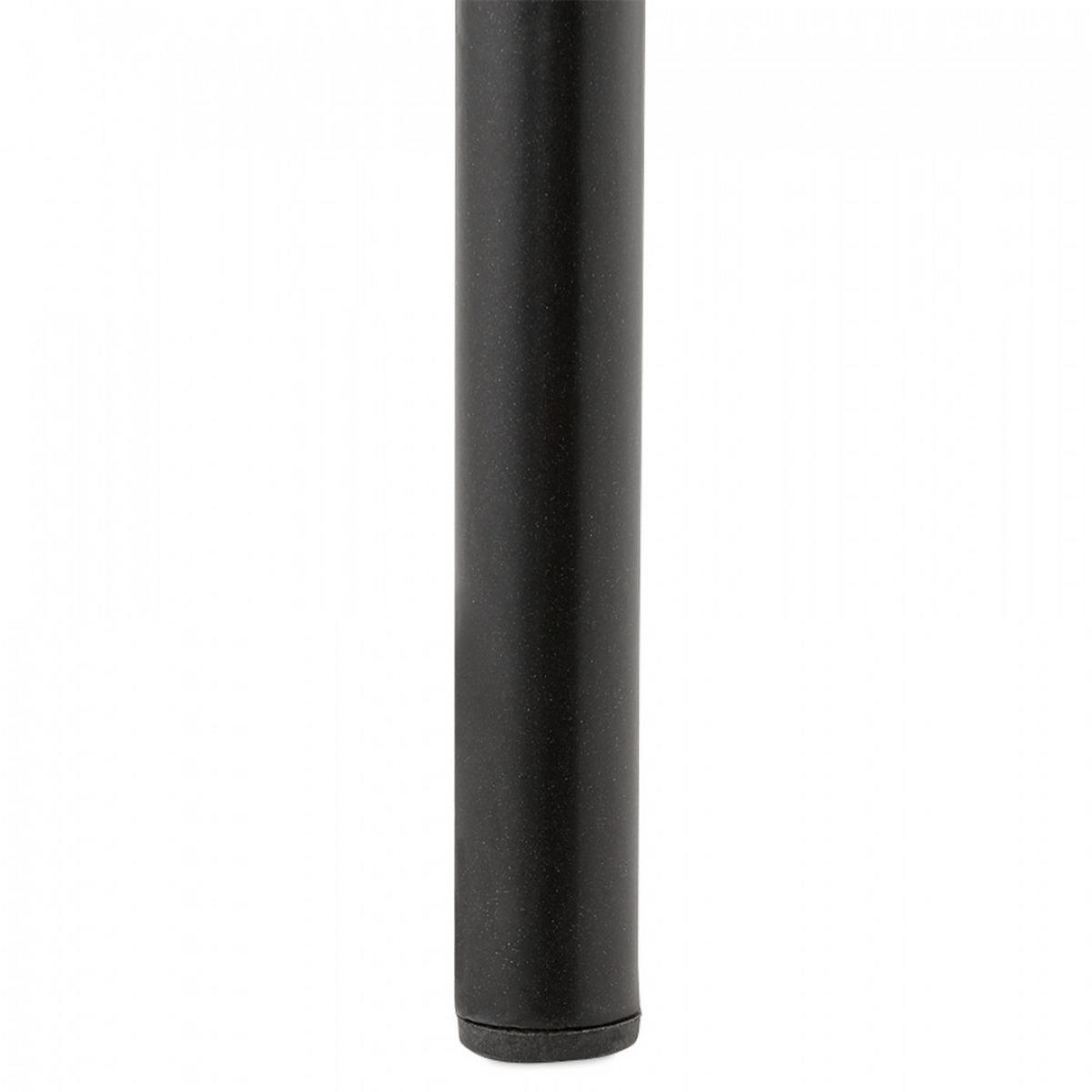 BARHOCKER braun 45x115x49cm - Schwarz/Braun, Leder/Metall (45/115/49cm) - AlterEgo