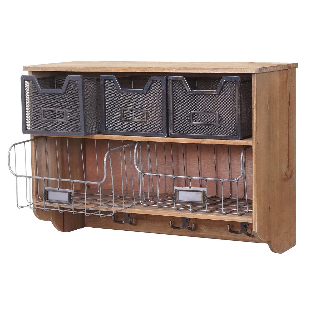 WANDGARDEROBE KÜCHENREGAL Braun - Braun, Holz (60/42/24cm) - MCW