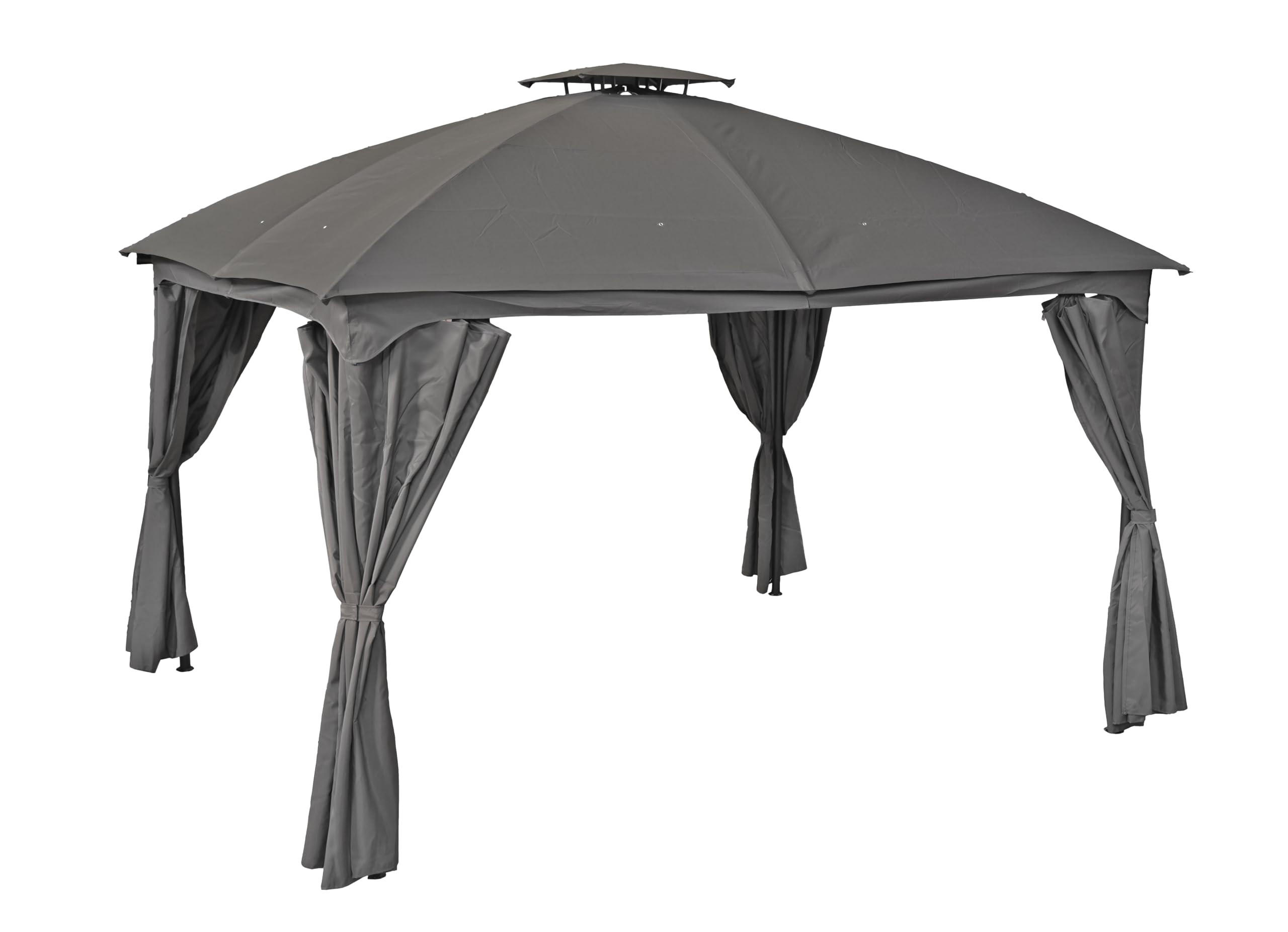 Deluke Pavillon Schwarz 360x270x300 cm