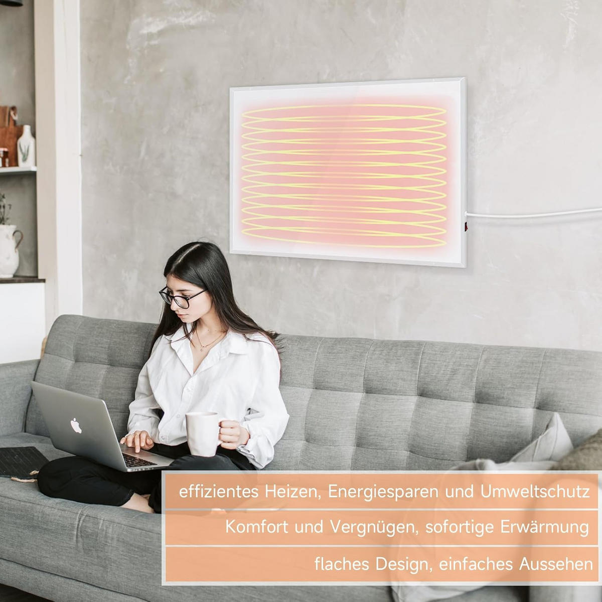 HEIZKÖRPER Pyrothea 62.5/1.5/62.5 cm - Weiß, Metall (1.5/62.5/62.5cm) - ZMH