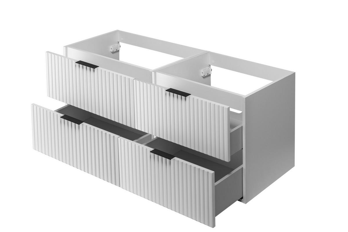 WASCHBECKUNTERSCHRANK FLOW Weiß matt 120/57/46 cm - Weiß, Holzwerkstoff (120/57/46cm) - Rodan