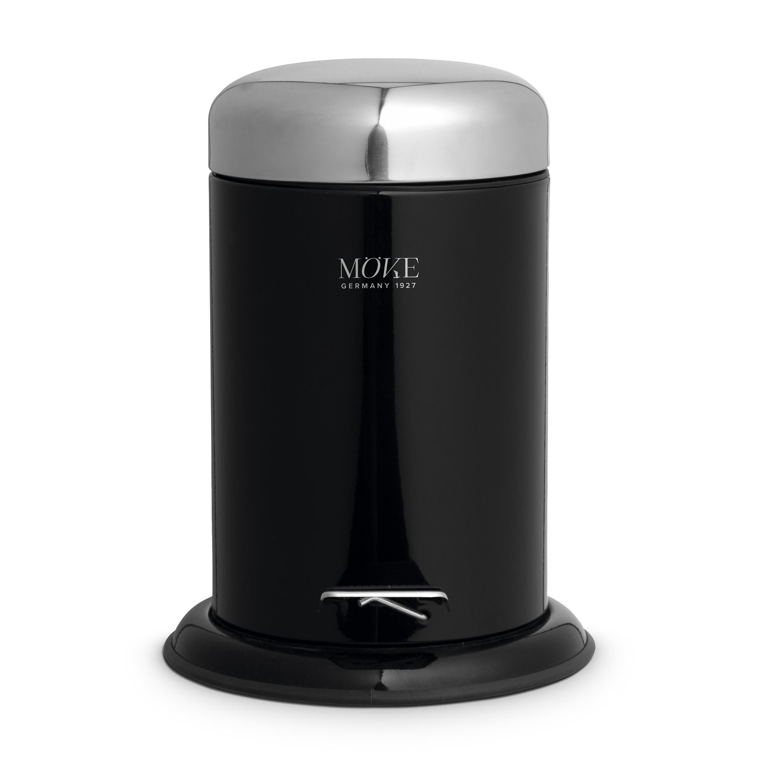 TRETEIMER PUSH - Schwarz, Metall (22/30/22cm) - MÖVE