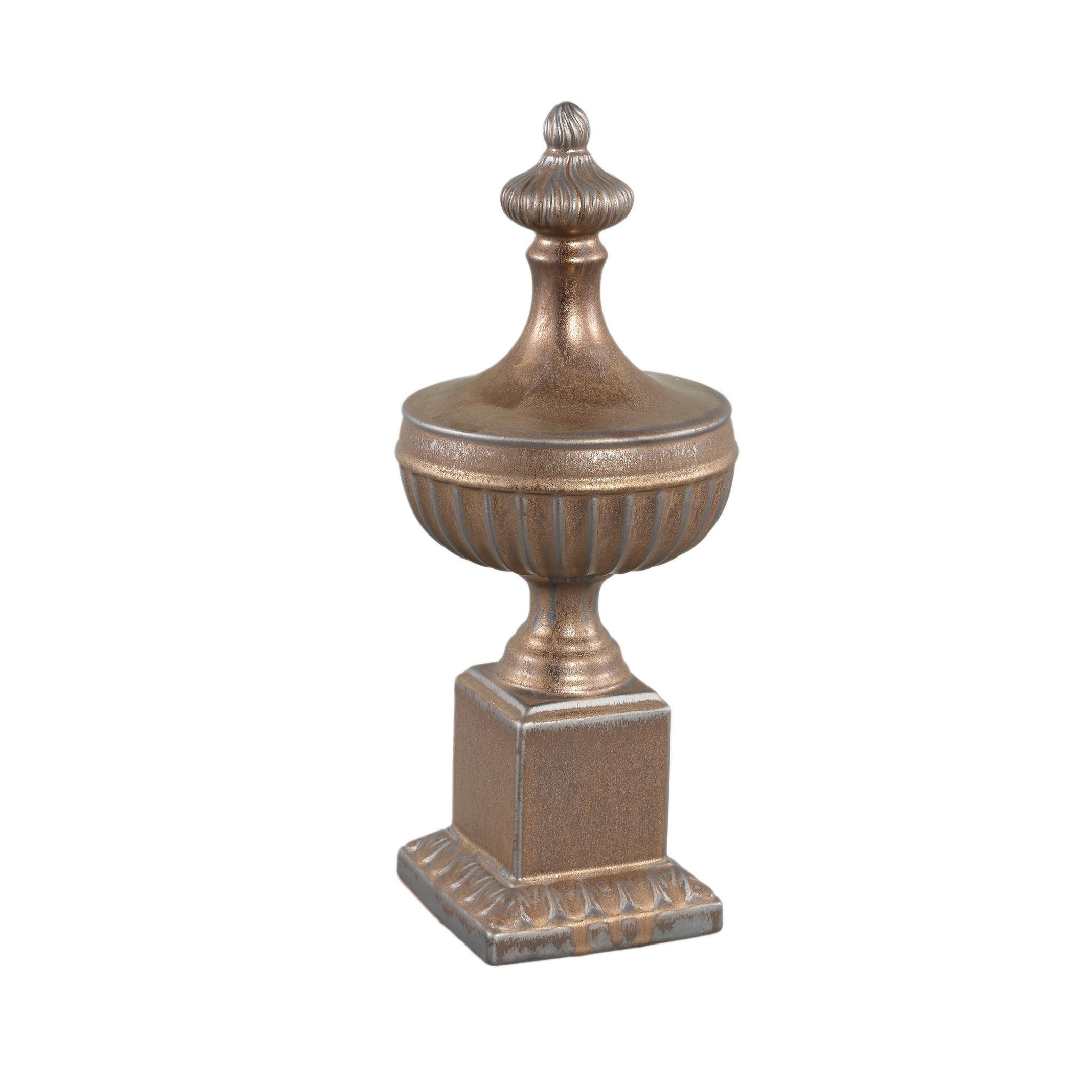 SKULPTUR Kristifor Braun 20/20/51cm - Braun, Keramik (20/51/20cm) - PTMD Collection