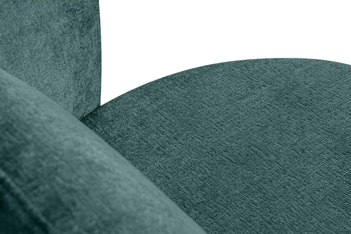 DREHSESSEL RAGGI 360° Drehfunktion mit inklusive dekorativem Kissen, Marineblau - Blau/Grün, Textil (92/75/94cm) - KONSIMO®