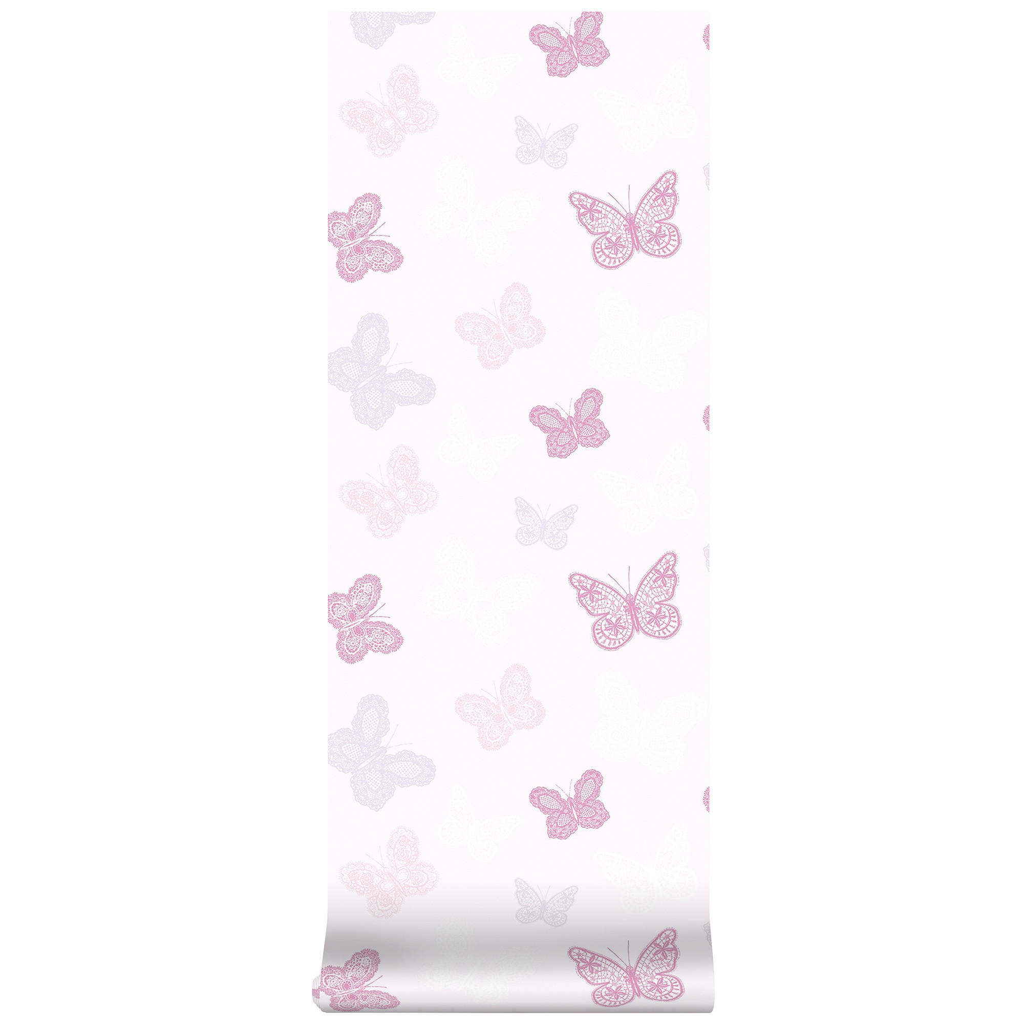 VLIESTAPETE Schmetterling 1005x53cm - Flieder/Rosa, Papier/Kunststoff (53/1000cm) - Superfresco Easy