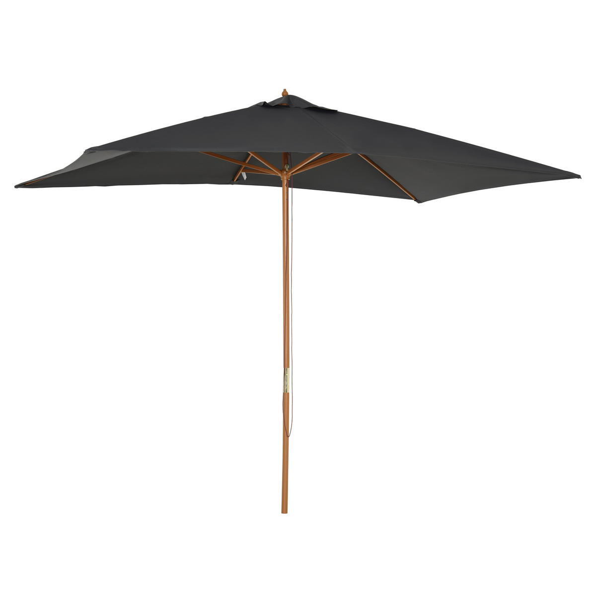 SONNENSCHIRM Dunkelgrau 300/200/250 cm - Dunkelgrau, Kunststoff (300/200cm) - PANGIVO