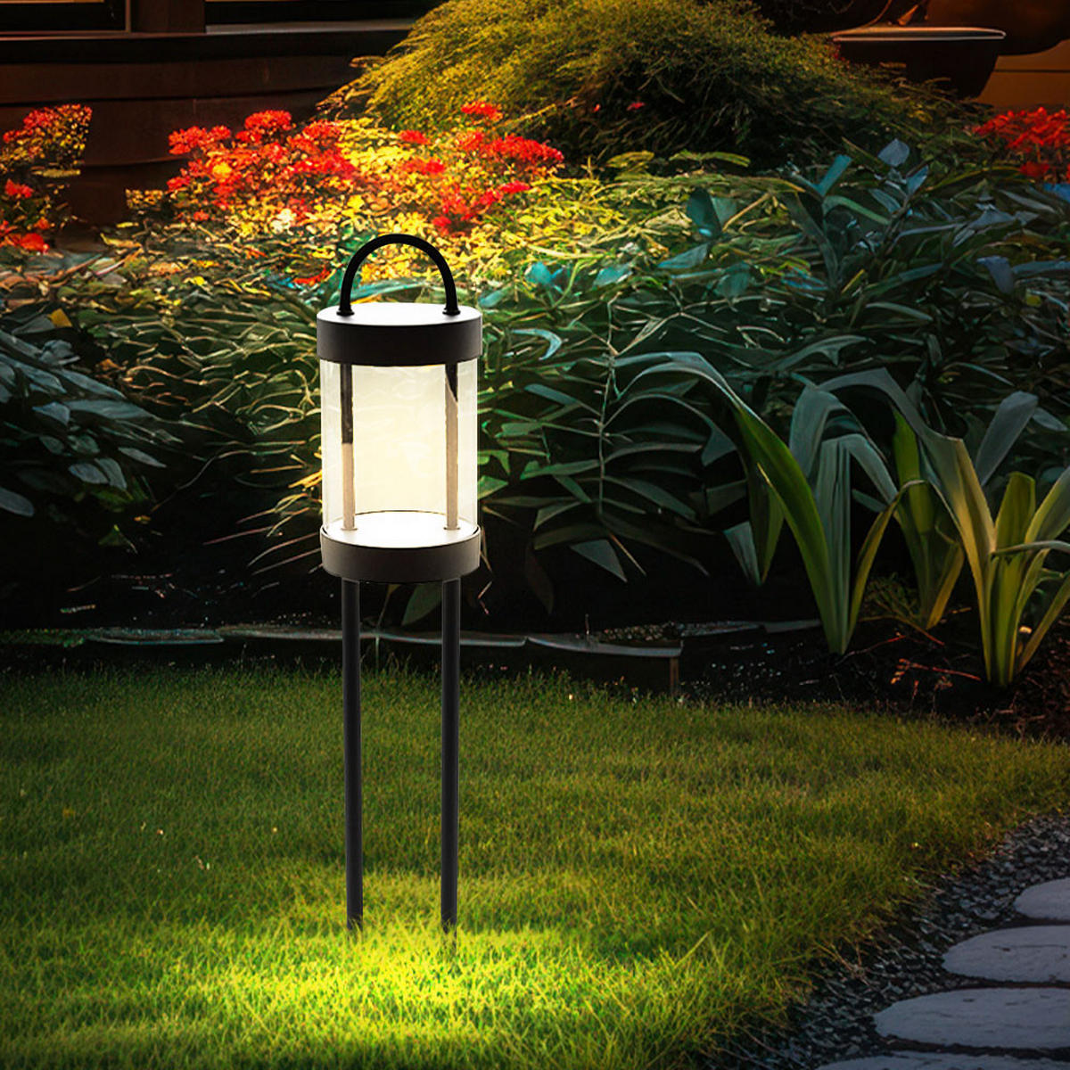 LED WEGELEUCHTE LUNDEN Alu Anthrazit - Anthrazit, Metall (12.5/12.5/65cm) - Nowa