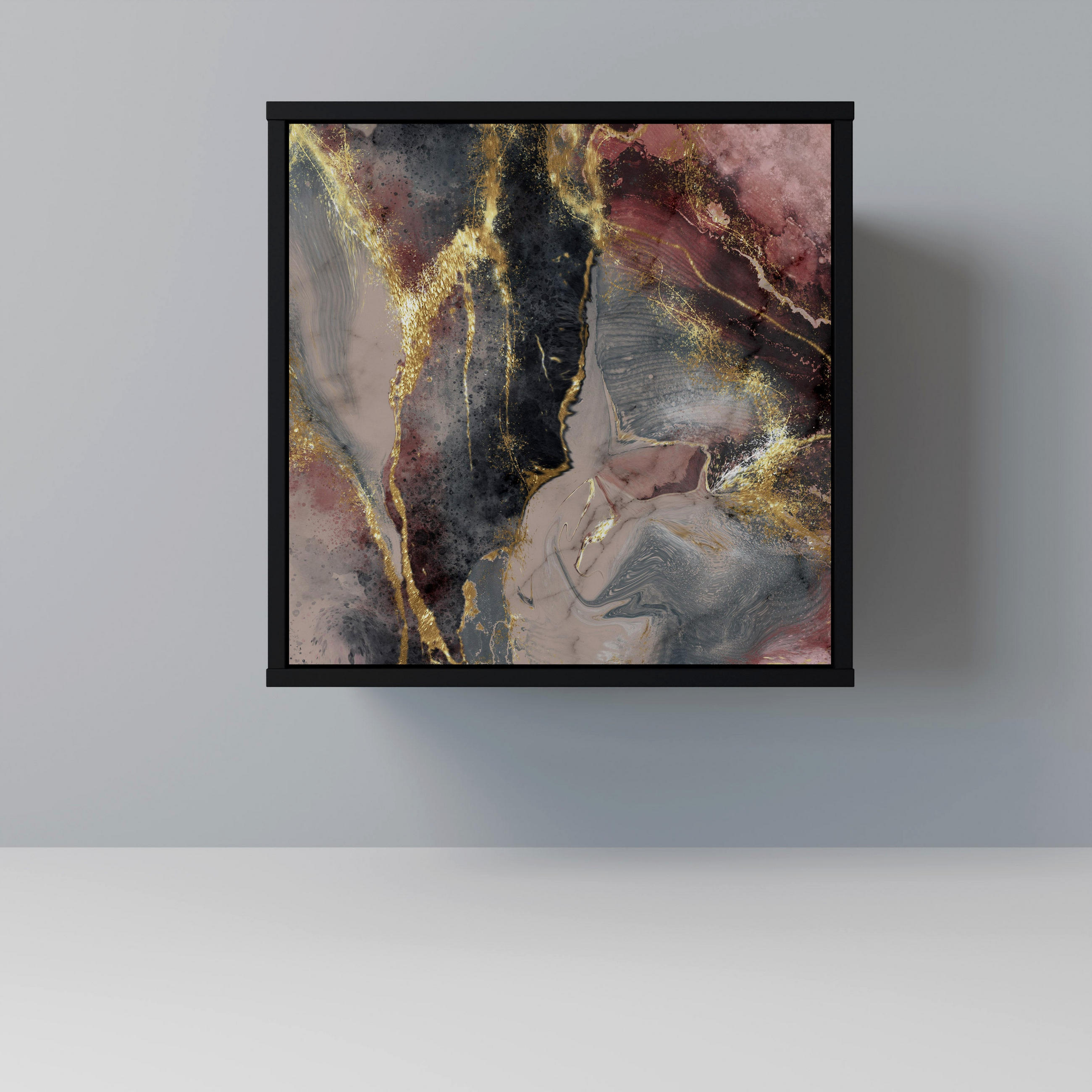 SpaceRebels Sideboard Schwarz 57.5x57.5x42 cm