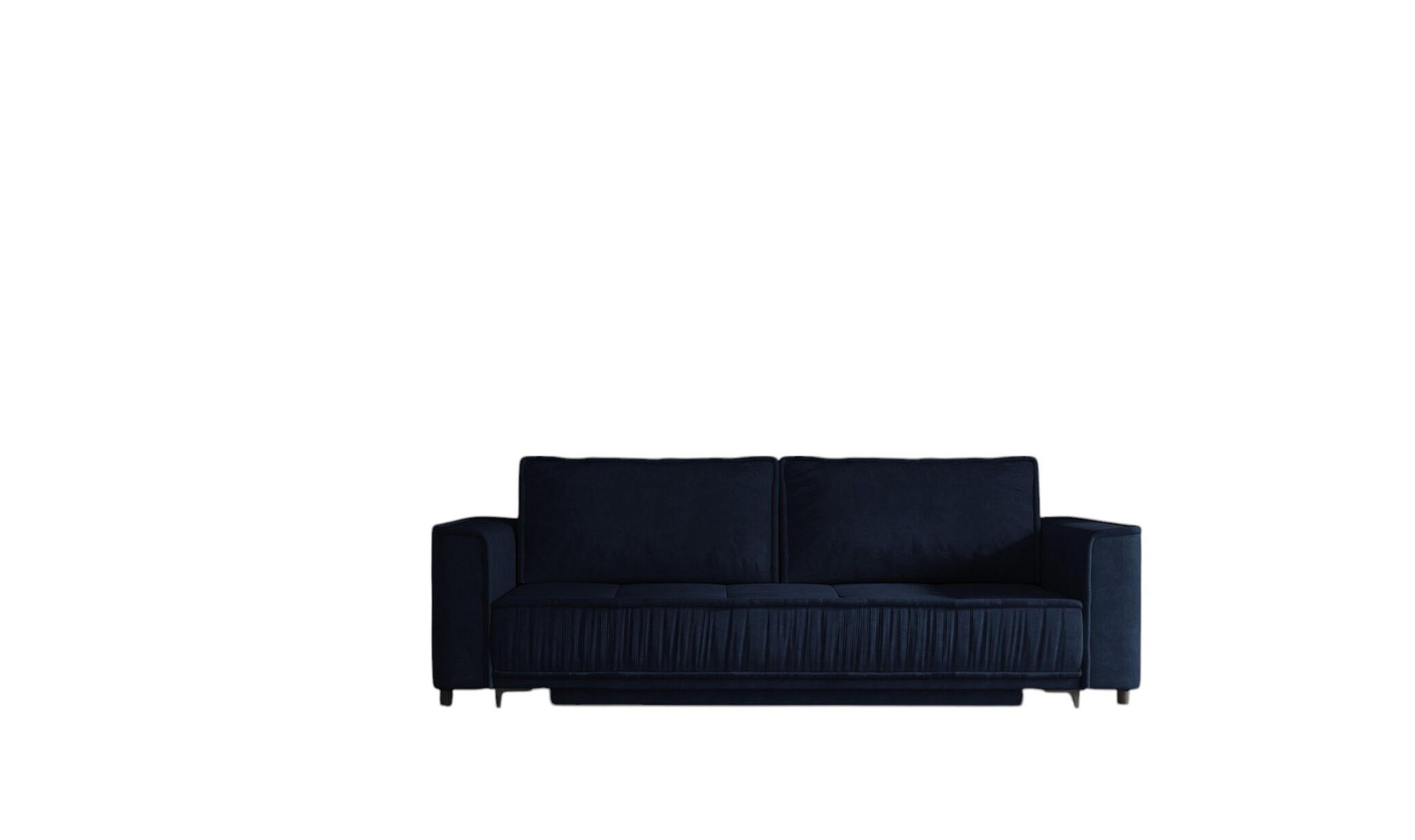 SCHLAFSOFA Juna - Dunkelblau, Holzwerkstoff/Textil (230/86/85cm) - Fun Möbel
