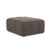 POUF Bouclé Stoff Braun - Schwarz/Mokka, Holzwerkstoff/Kunststoff (75/41/90cm) - Makamii
