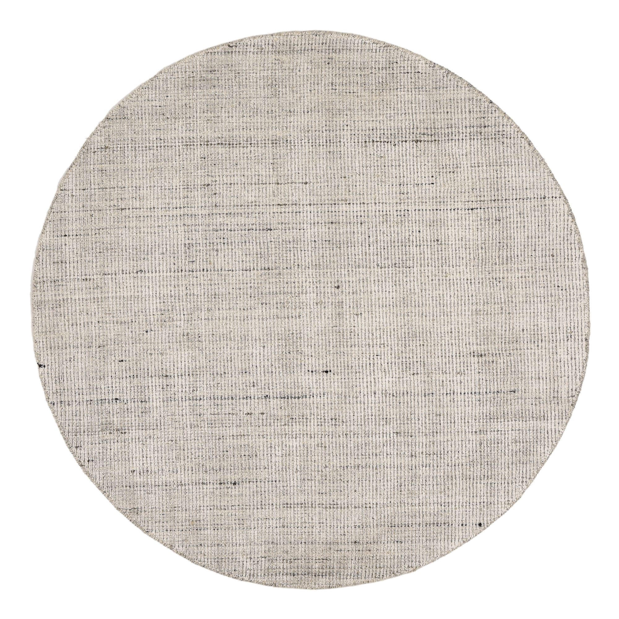 Theko Handwebteppich Beige 190x190 cm