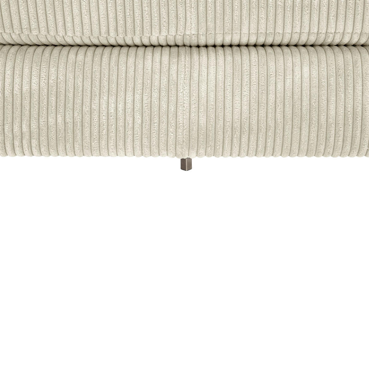 SOFA mit Longchair rechts Kaylynn Cordstoff creme - Creme, Kunststoff (175/294cm) - 58aufmkessel