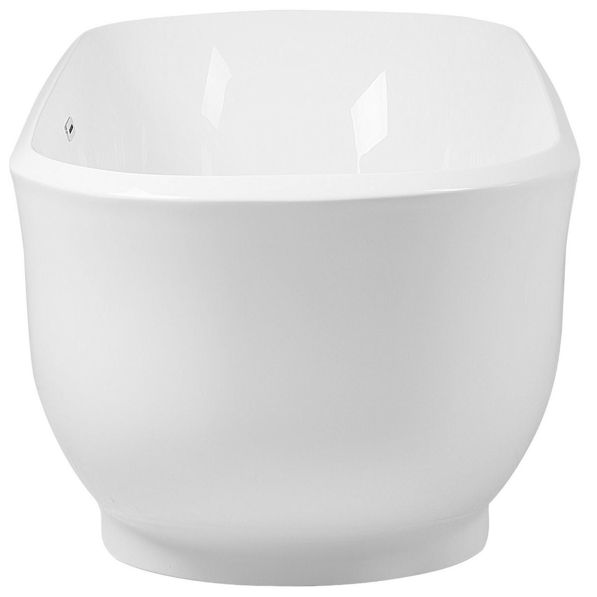 BADEWANNE FREISTEHEND 77x170x61 cm weiß Tesoro - Weiß, Kunststoff (77/61/170cm) - Beliani