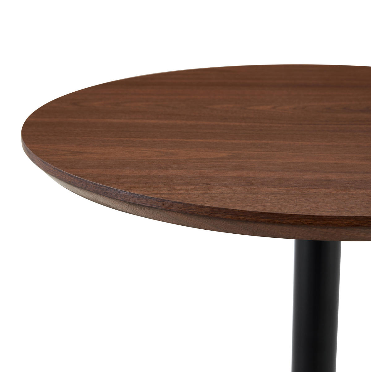 BEISTELLTISCH mit Rollen 70 cm, höhenverstellbar in Nussbaum-Optik - Walnussfarben, Holzwerkstoff (70/70/73.5cm) - BEAOK