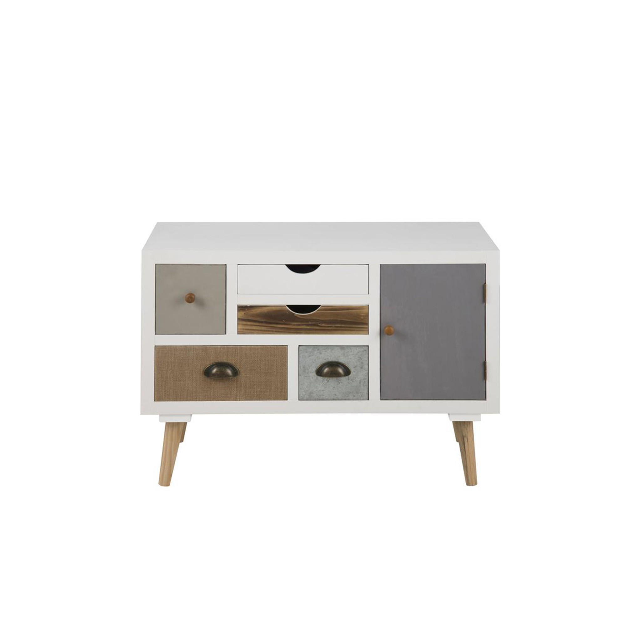 KOMMODE Weiß - Weiß, Holzwerkstoff (81/55/34cm) - ebuy24