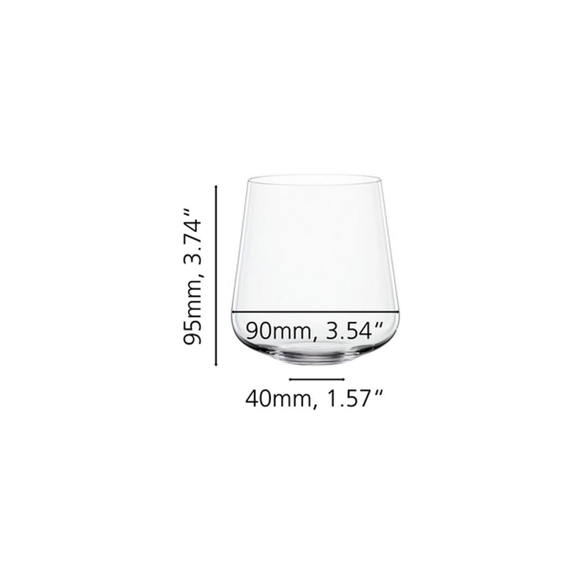 WASSERGLÄSER Definition transparent 425 ml 4er Set - Transparent, Glas (0.43L) - Spiegelau