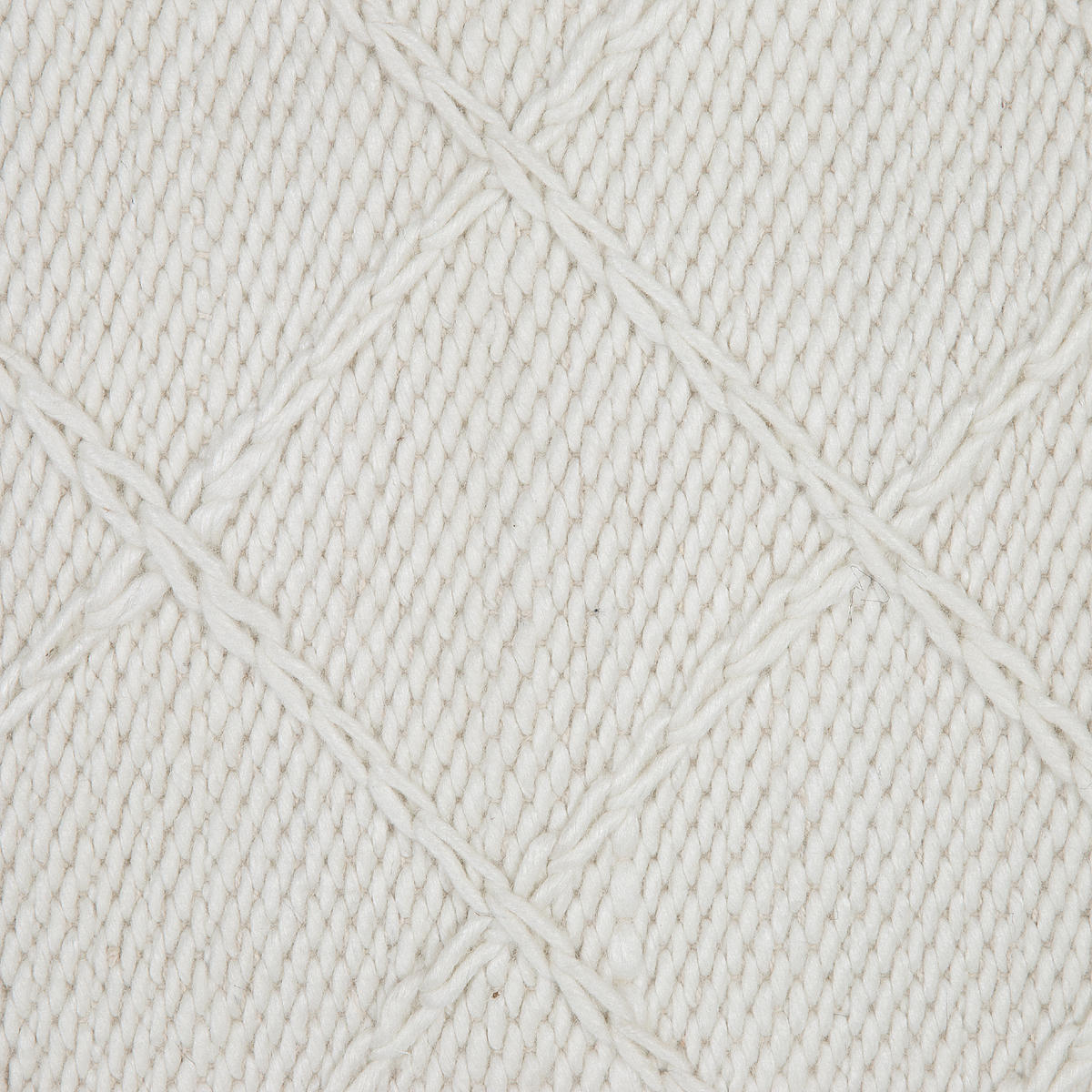 KURZFLOR-TEPPICH Ellek 200/140 cm - Weiß, Textil (140/200cm) - Beliani